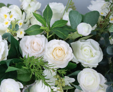 Load image into Gallery viewer, Ivory White - Table Runner, Fireplace Decor, Head Table Decor, Wedding Table Centerpieces, Sweetheart Table Decor, Bridal Shower