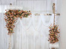 Load image into Gallery viewer, Terracotta & Brown Wedding Arch Flowers Autumn Swag for Ceremony Backdrop