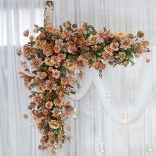 Load image into Gallery viewer, Terracotta & Brown Wedding Arch Flowers Autumn Swag for Ceremony Backdrop