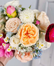 Load image into Gallery viewer, Free-Form Bridal Bouquet in Spring Color, Wildflowers Boho Wedding Bouquet
