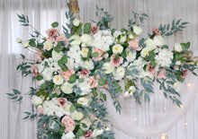 Load image into Gallery viewer, Wedding Arch Flowers in Dusty Pink, Blush &amp; White, Dreamy Garden Décor
