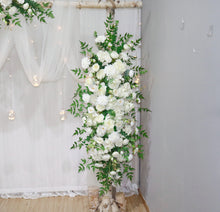 Load image into Gallery viewer, Wedding Arch Flower in Boho White and Sage Artificial Flower Swag
