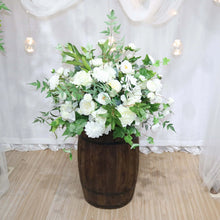 Load image into Gallery viewer, Wedding Arch Flower in Boho White and Sage Artificial Flower Swag
