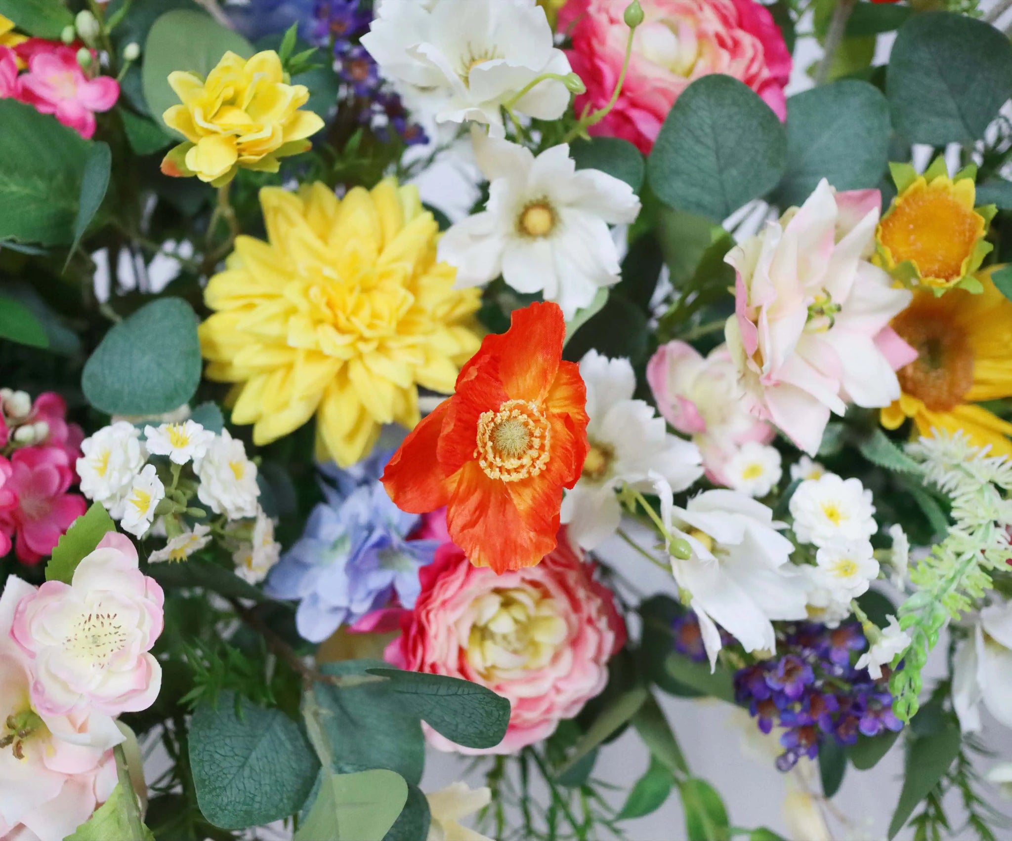 Wildflower Wedding Arch Flowers with Sunflowers & Jasmine, Corner